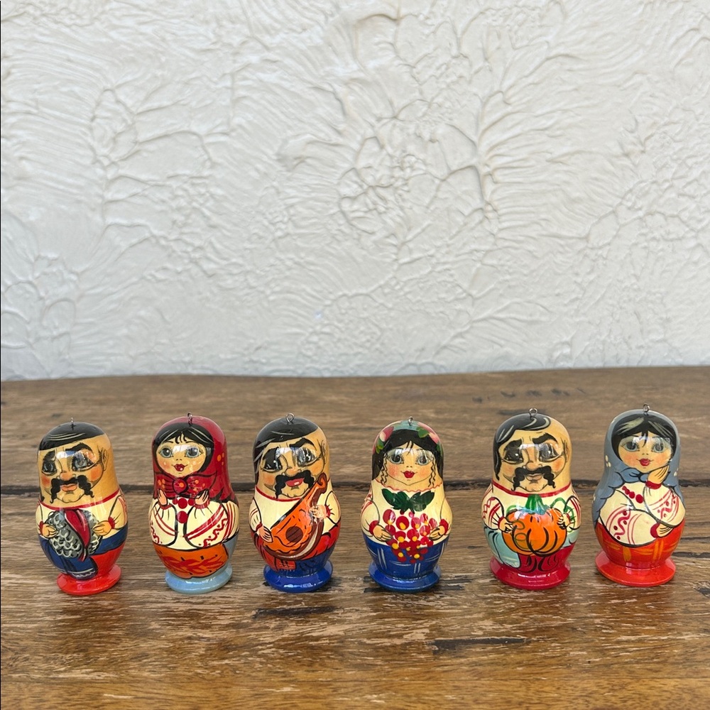 Hand painted Russian or Ukrainian Dolls